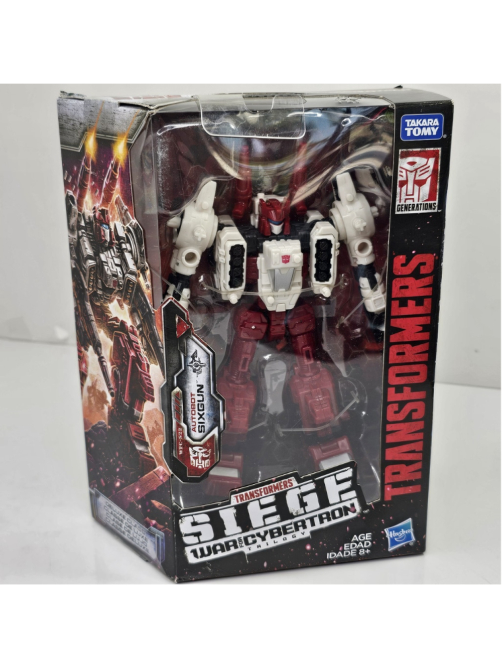 SEALED Transformers War For Cybertron Siege Figure WFC-S22 Autobot Sixgun NEW